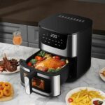 Friteuse à air électrique multi-cuiseur, Technologie avancée 8LITRES - Lenix dakar senegal