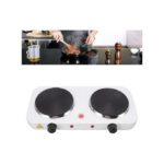 1000W + 1500W Two-position Electric Stove,Tea, Mocha, Coffee, Food Warmer-White