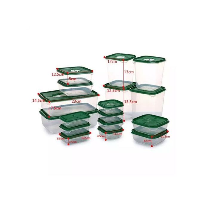 17 pièces boîte de rangement scellé a légumes 17 pièces boîte de rangement scellé a légumes