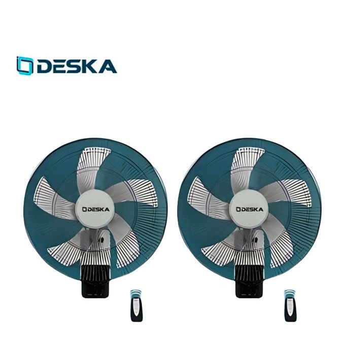 2 Ventilateurs muraux avec télécommande 18 Pouces - FW-47NO - Noir 2 Ventilateurs muraux avec télécommande 18 Pouces - FW-47NO - Noir