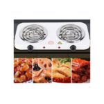 2000W Kitchen Baking Adjustable Temperature-Double Electric Stove, Coffee Warmer