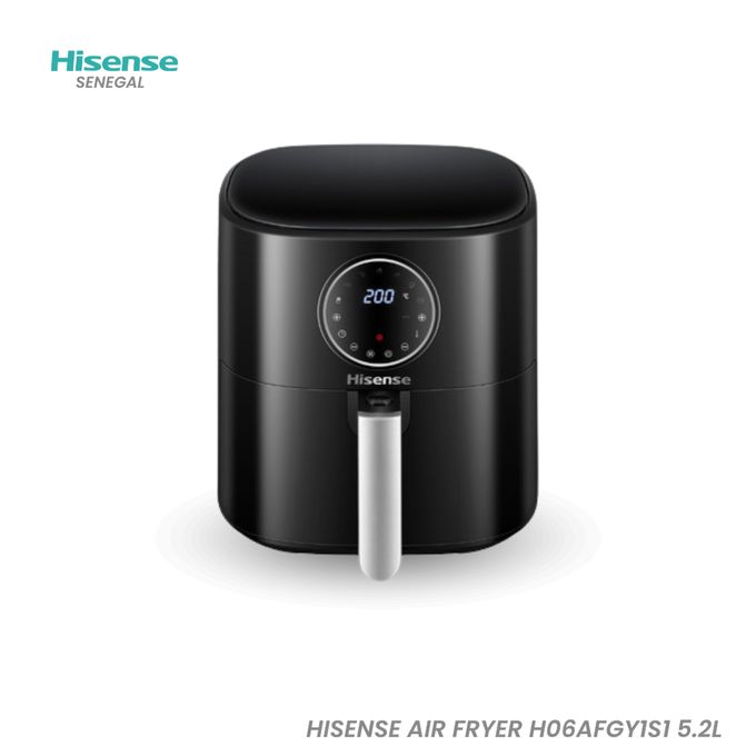 Air Fryer 5.2 litres - Friteuse à Air Electrique - 1700W - H06AFGY1S1 - Noir Air Fryer 5.2 litres - Friteuse à Air Electrique - 1700W - H06AFGY1S1 - Noir