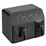 Air Fryer - Friteuse à Air Electrique 8.6 litres - 2700W - H08AFBK2S1 5.3L & 3.3L DOUBLE