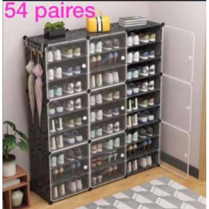 Armoire à chaussures en plastique 54 PAIRES Armoire à chaussures en plastique 54 PAIRES