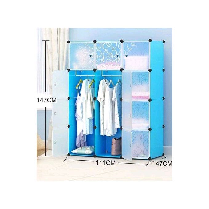 Armoire Etagère Modulable - 12 Cubes Dimension : 165cm/111cm/47cm Armoire Etagère Modulable - 12 Cubes Dimension : 165cm/111cm/47cm