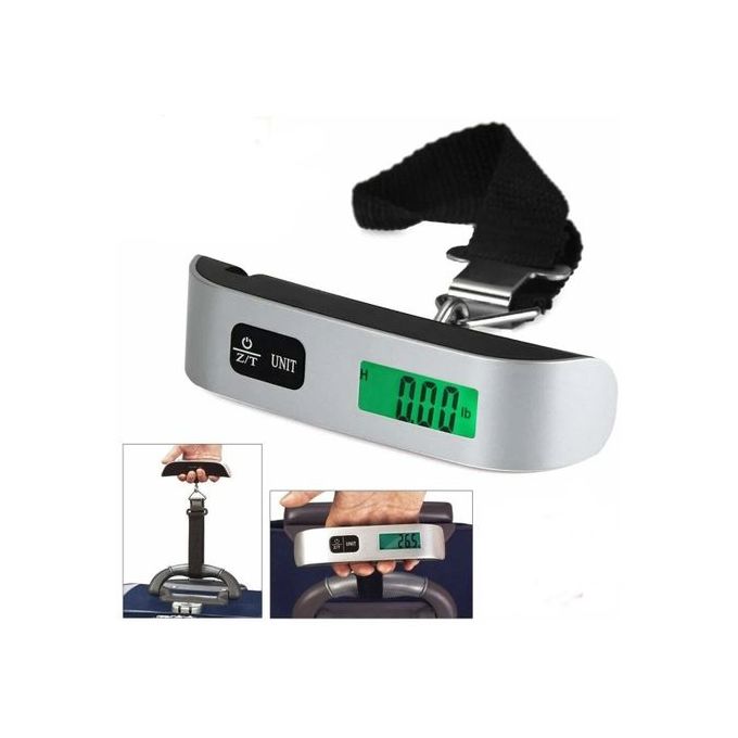 Balance à bagages suspendus numérique 50 kg/110 lb pour voyage LCD poids électronique Balance à bagages suspendus numérique 50 kg/110 lb pour voyage LCD poids électronique