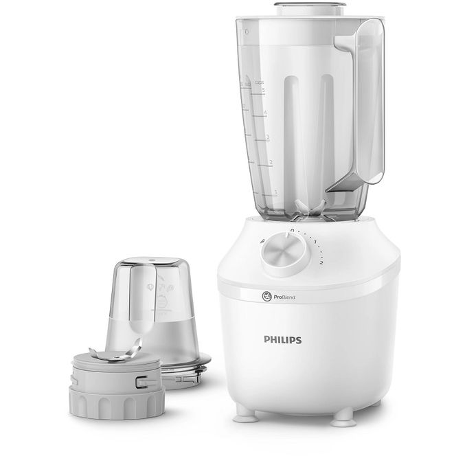 Blender + Hachoir - 2 litres, 2 vitesses + impulsion Bocal en Plastique - 600 W Blender + Hachoir - 2 litres, 2 vitesses + impulsion Bocal en Plastique - 600 W