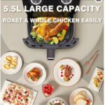 Brand: Generic Jamaki Healthy Air Fryer Without Oil 1800W 5.5L Black