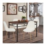 Chaise Imitation Fourrure Aurea Blanche