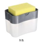 Distributeur automatique eponge de cuisine,bouteille pour liquide support manuel