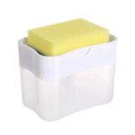 Distributeur automatique eponge de cuisine,bouteille pour liquide support manuel