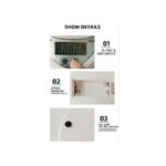 Electronic Digital Tool Measuring Kitchen Food Weighing Scales - White