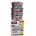 ENSEMBLE 3 BOLS EN INOX 24H