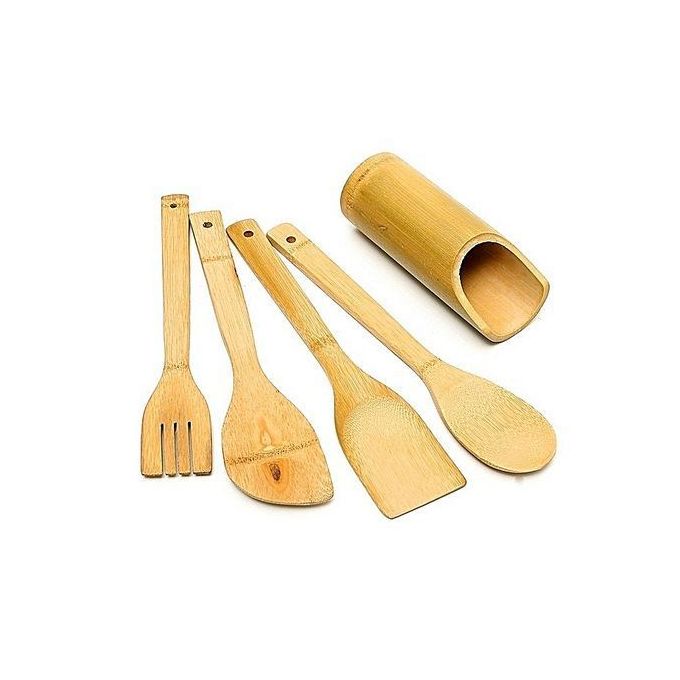 Ensemble Cuillère en Bois - 5 Pièces Ensemble Cuillère en Bois - 5 Pièces