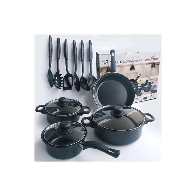 Ensemble de 13 pièces ustensiles de cuisine poêles, casseroles et ustensiles de service Ensemble de 13 pièces ustensiles de cuisine poêles, casseroles et ustensiles de service