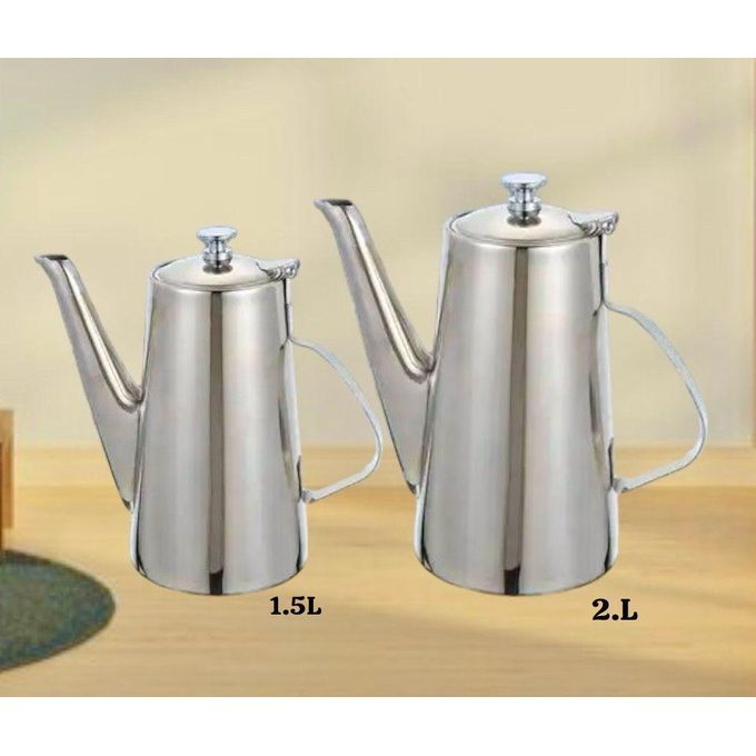 ensemble de 2 Cafetière en acier inoxydable 2L et 1,5L très pratique ensemble de 2 Cafetière en acier inoxydable 2L et 1,5L très pratique
