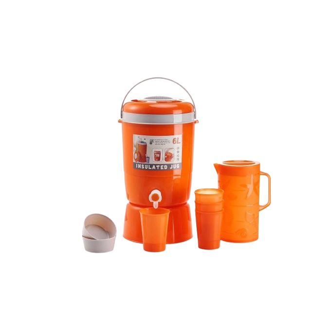 ensemble Glacière Portable - 6 Litres plus tasse et carafe ensemble Glacière Portable - 6 Litres plus tasse et carafe