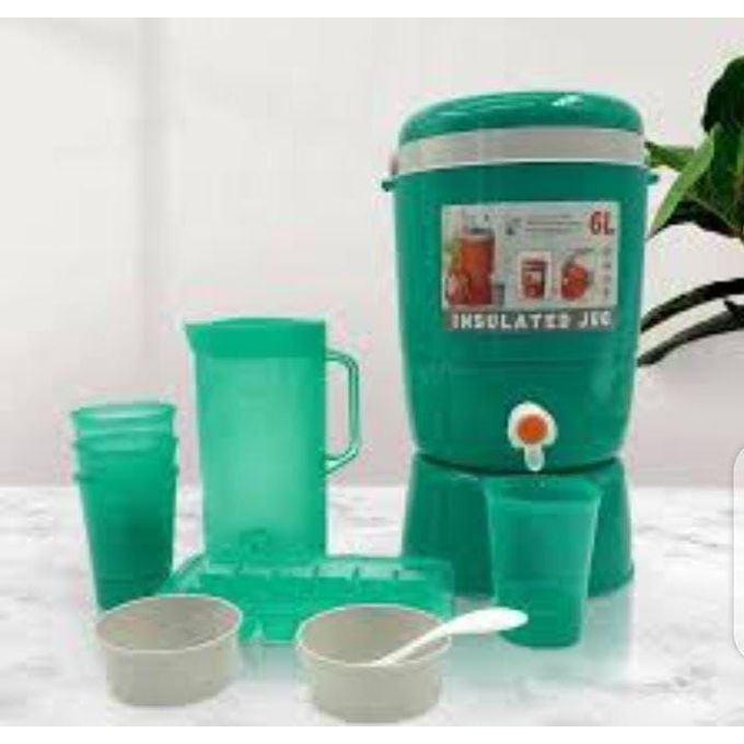ensemble Glacière Portable - 6 Litres plus tasse et carafe ensemble Glacière Portable - 6 Litres plus tasse et carafe