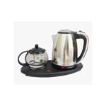 Ensemble Plaque Chauffante Bouilloire ou Chauffe Eau Electrique en Inox 2L
