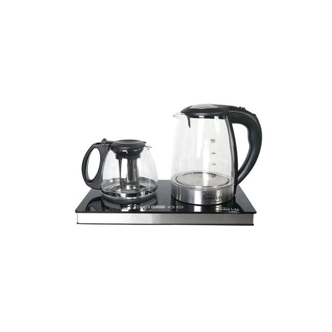 Ensemble Plaque Chauffante Bouilloire ou Chauffe Eau Electrique en VERRE Ensemble Plaque Chauffante Bouilloire ou Chauffe Eau Electrique en VERRE