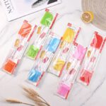 Ensemble ustensiles de pinceau et spatule en silicone Rouge