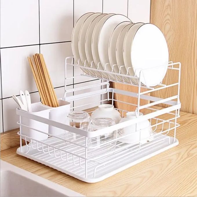 Etagère de Rangement égouttoir - blanc Etagère de Rangement égouttoir - blanc