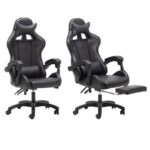 Fauteuil de Bureau Inclinable Fauteuil Gamer inclinable avec repose-pied