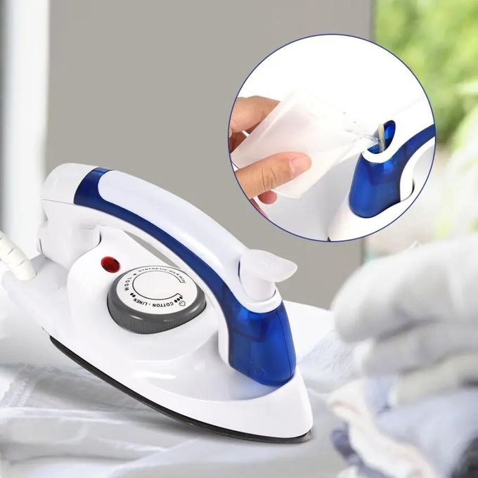 Fer A Repasser A Vapeur - Pour Voyage - Puissance 220V - Blanc/ Bleu Fer A Repasser A Vapeur - Pour Voyage - Puissance 220V - Blanc/ Bleu