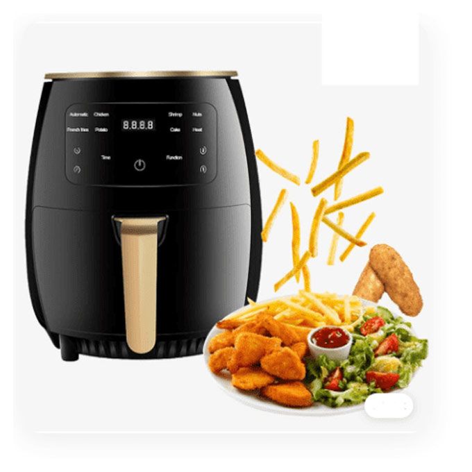 Friteuse à air électrique multi-cuiseur 6 L, Technologie avancée Friteuse à air électrique multi-cuiseur 6 L, Technologie avancée