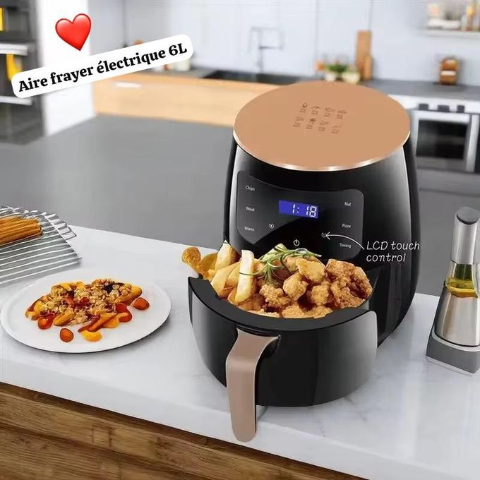 Friteuse à air électrique multi-cuiseur Avec panier 6L Friteuse à air électrique multi-cuiseur Avec panier 6L