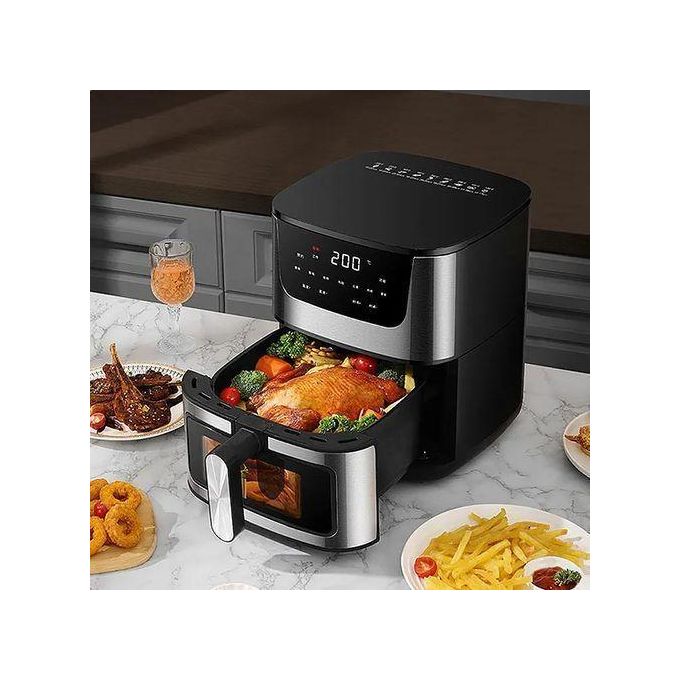 Friteuse à air électrique multi-cuiseur, Technologie avancée 12 LITRES, 2400WATT Friteuse à air électrique multi-cuiseur, Technologie avancée 12 LITRES, 2400WATT