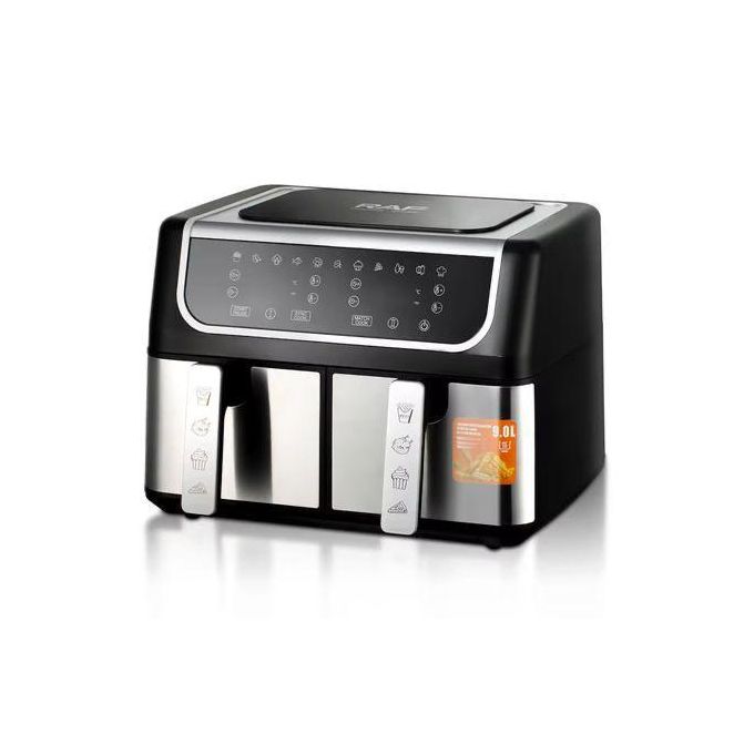 Friteuse Sans Huile Double, Air Fryer Tour Capacite XXL de 10 Litres 12 Programmes Preetablis Fonction Minuterie Friteuse Sans Huile Double, Air Fryer Tour Capacite XXL de 10 Litres 12 Programmes Preetablis Fonction Minuterie