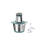 Hachoir à Viande Electrique - Inox - 3 Litres - Trancheuse à Tranches D'Oignons - Inox