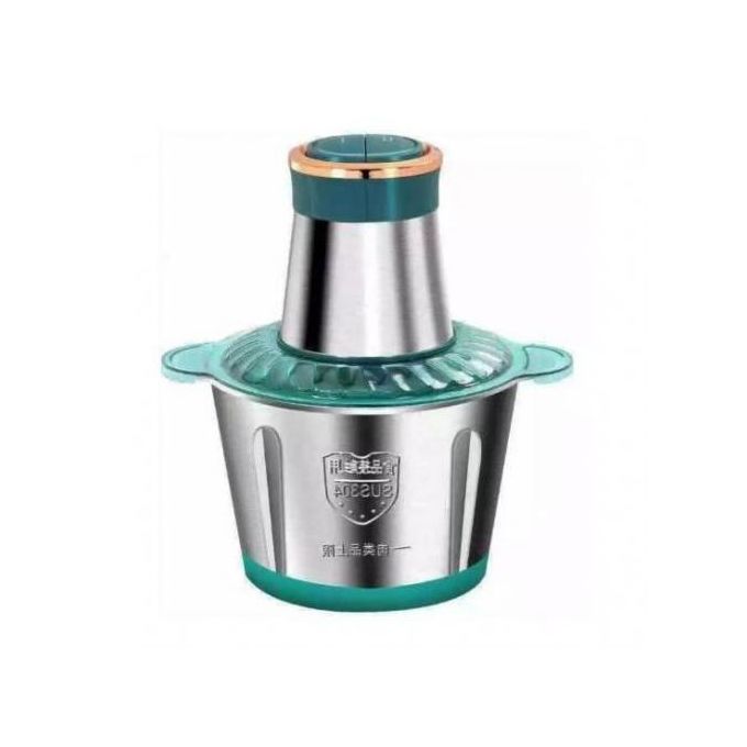 Hachoir à Viande Electrique - Inox - 3 Litres - Trancheuse à Tranches D'Oignons - Gris Hachoir à Viande Electrique - Inox - 3 Litres - Trancheuse à Tranches D'Oignons - Gris