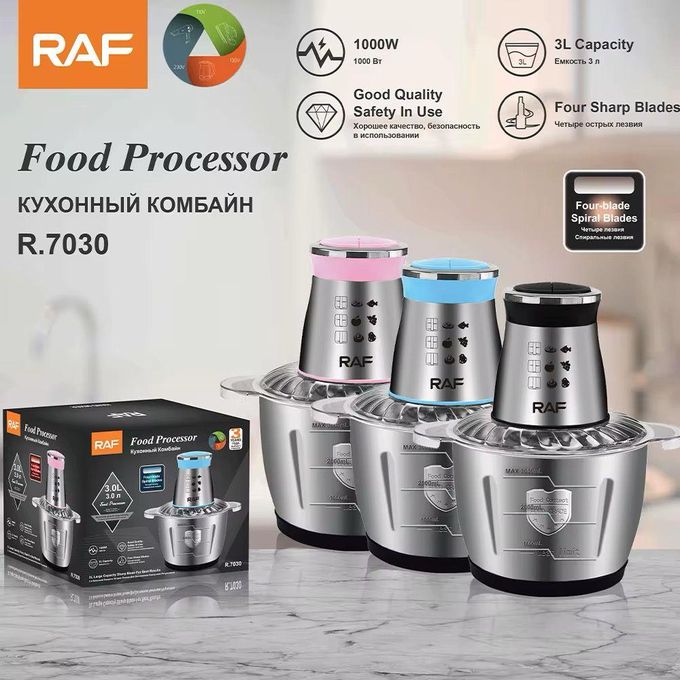 Hachoir à Viande Electrique - Inox - 3 Litres - Trancheuse D'Oignons - Gris Hachoir à Viande Electrique - Inox - 3 Litres - Trancheuse D'Oignons - Gris
