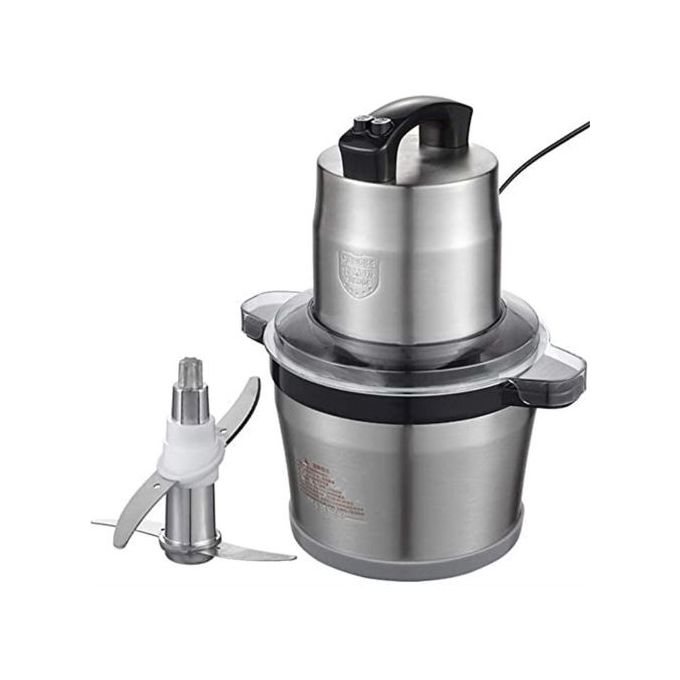 Hachoir à Viande Electrique Inox 6 Litres - Trancheuse à Tranches D'Oignons Hachoir à Viande Electrique Inox 6 Litres - Trancheuse à Tranches D'Oignons