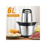 Hachoir à Viande Electrique - Inox - 6 Litres - Trancheuse Multifonctions