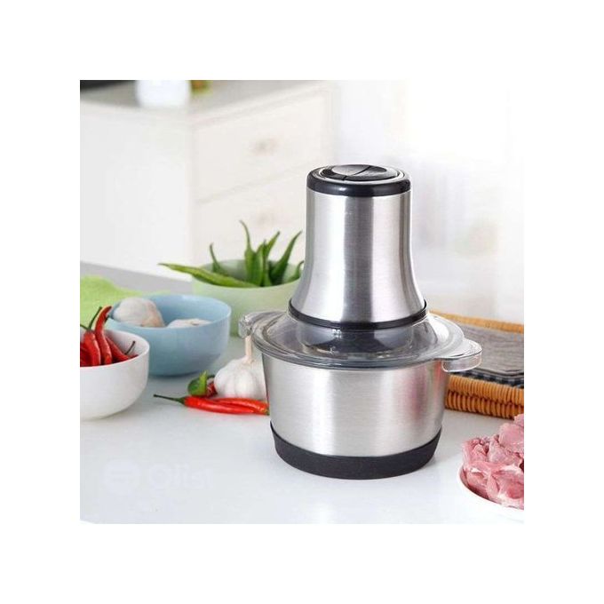 Hachoir à Viande et Legumes Electrique Inox 2 Litres - Hachoir à Viande et Legumes Electrique Inox 2 Litres -