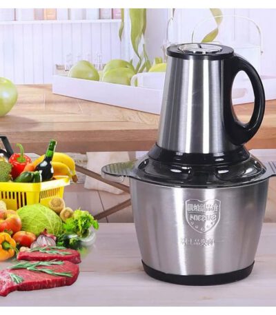 Hachoir Electrique en Inox - Grand Modèle - 3 Litres
