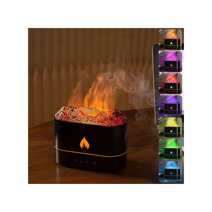 Humidificateur d'air à ultrasons à effet de flamme simulé Humidificateur d'air à ultrasons à effet de flamme simulé