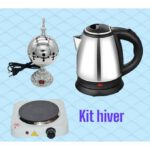 kit Hiver Plaque chauffante + bouilloire chauffe eau + encensoir Electrique -3pcs