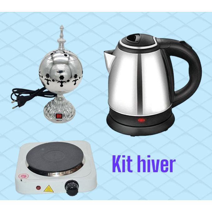 kit Hiver Plaque chauffante + bouilloire chauffe eau + encensoir Electrique -3pcs kit Hiver Plaque chauffante + bouilloire chauffe eau + encensoir Electrique -3pcs