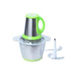 Kitchen Hachoir à Viande et Legumes Electrique Inox 2 Litres - Trancheuse à Tranches D'Oignons