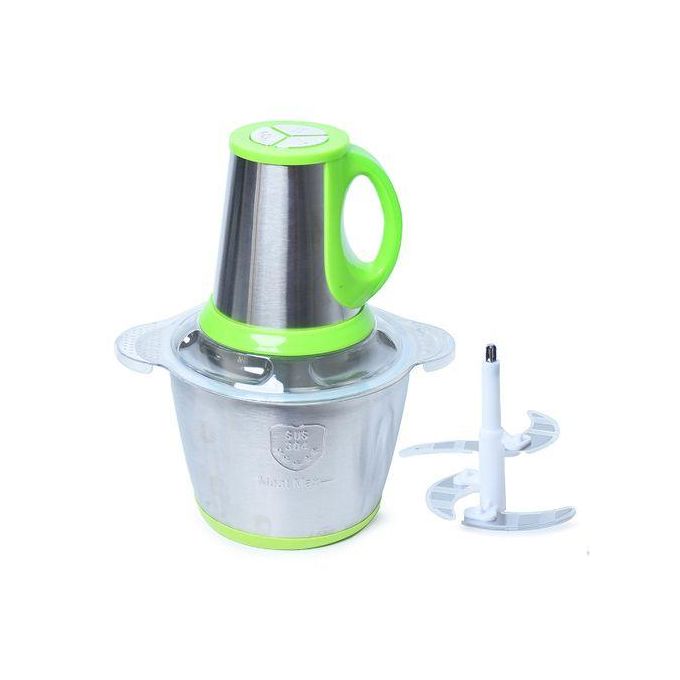 Kitchen Hachoir à Viande et Legumes Electrique Inox 2 Litres - Trancheuse à Tranches D'Oignons Kitchen Hachoir à Viande et Legumes Electrique Inox 2 Litres - Trancheuse à Tranches D'Oignons