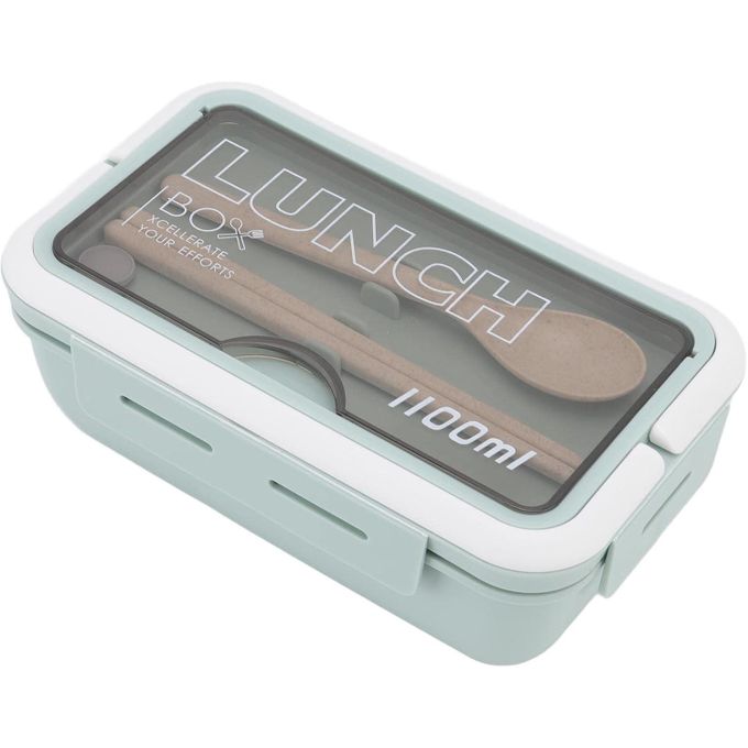 Lunch Box, Antifouling Thermique Bento Box 2 Compartiments 1100 ml pour l'école pour le bureau(Vert) Lunch Box, Antifouling Thermique Bento Box 2 Compartiments 1100 ml pour l'école pour le bureau(Vert)