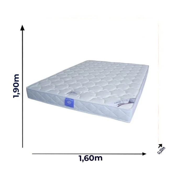 Matelas Orthopédique Celeste - Très Confortable - 160x190x20 cm / + 2 oreillers simple offert Matelas Orthopédique Celeste - Très Confortable - 160x190x20 cm / + 2 oreillers simple offert