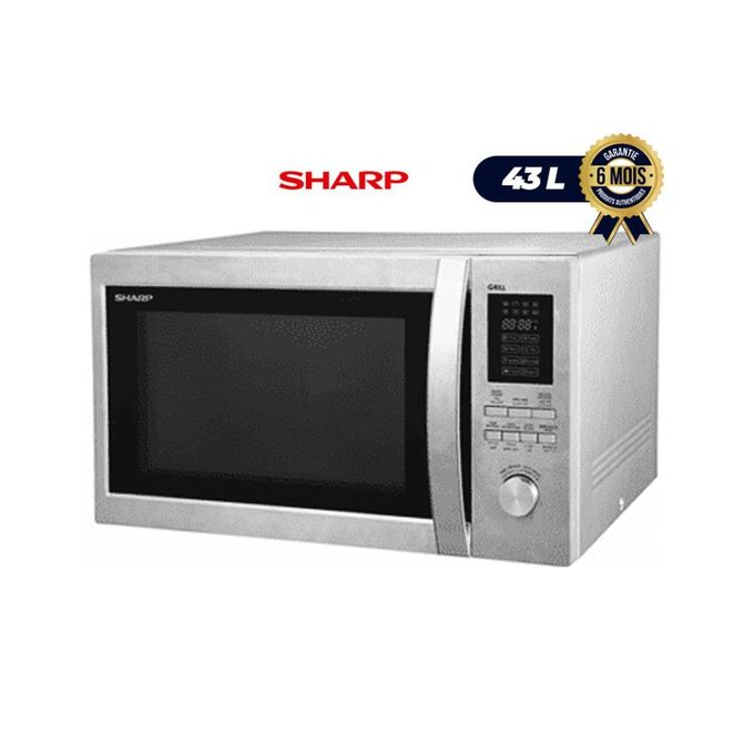Micro onde avec grill - Sharp - 78BT(ST) - 1200W - 43L - GRIS Micro onde avec grill - Sharp - 78BT(ST) - 1200W - 43L - GRIS