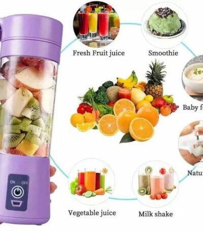 Mini mixeur portable, bouteille de jus, câble USB portable, 6 lames, shaker électrique sans fil, rechargeable