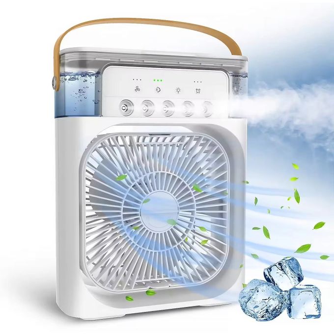 Mini Ventilateur / climatiseur portable - Humidificateur de bureau Purificateur 3 vitesses Mini Ventilateur / climatiseur portable - Humidificateur de bureau Purificateur 3 vitesses