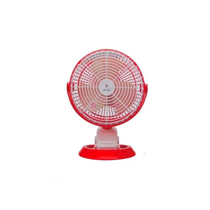 Mini Ventilateur Silencieux / Rechargeable - Ondulation 8 pouces - Rouge/Blanc Mini Ventilateur Silencieux / Rechargeable - Ondulation 8 pouces - Rouge/Blanc